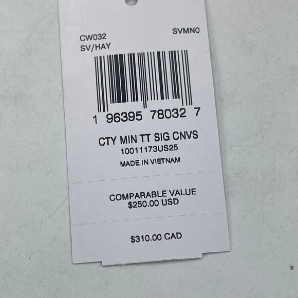 Coach Women’s City Mini Tote Bag – Silver/Hay – Signature Canvas – Style CW032 - Picture 15 of 15